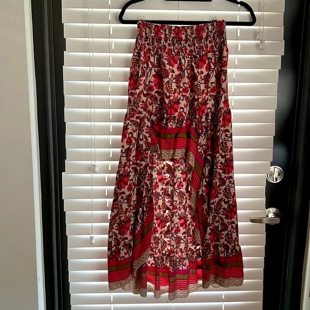 π₯What's Hot!!π₯Super cute High-Low Gypsy Boho Peasant Skirt! Sz SπββοΈποΈπ - Picture 5 of 15